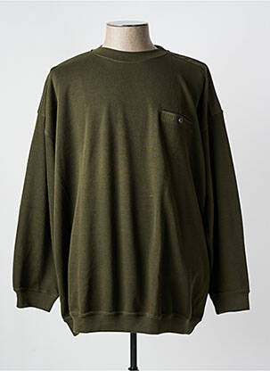 Pull col rond manches longues vert GIRAMONDO homme
