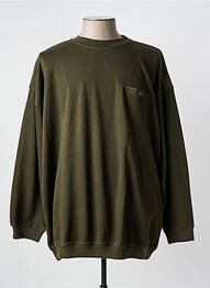 Pull col rond manches longues vert GIRAMONDO homme