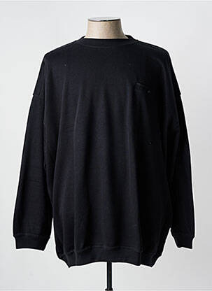 Pull col rond manches longues noir GIRAMONDO homme