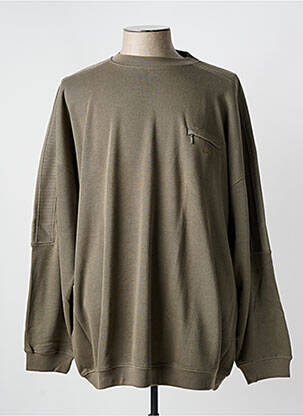 Pull col rond manches longues vert GIRAMONDO homme