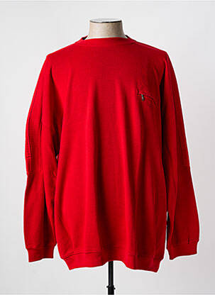Pull col rond manches longues rouge GIRAMONDO homme