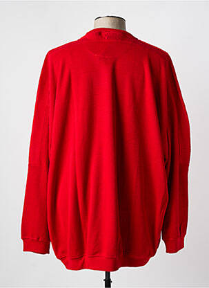 Pull col rond manches longues rouge GIRAMONDO homme