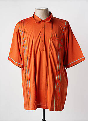 Polo coupe droite manches courtes orange MONTE CARLO femme