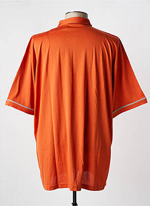 Polo coupe droite manches courtes orange MONTE CARLO femme
