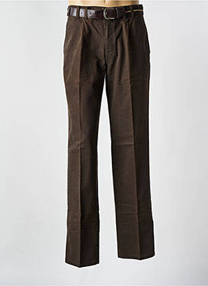 Pantalon droit coupe droite marron PIONIER homme