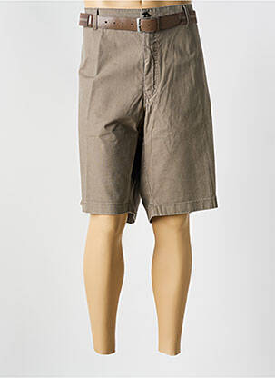 Bermuda coupe droite beige PIONIER homme