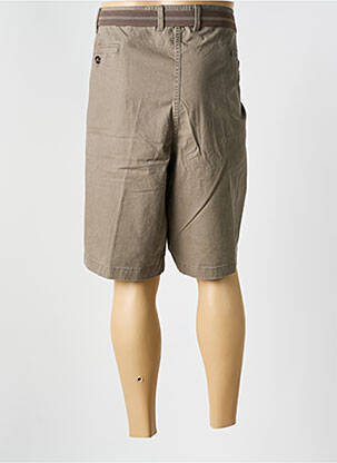 Bermuda coupe droite beige PIONIER homme