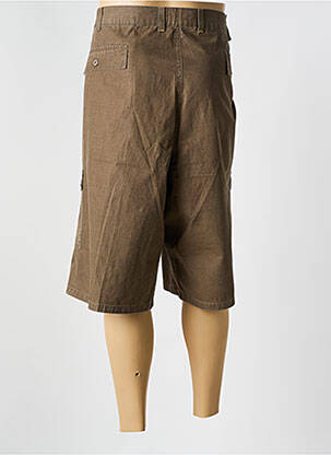 Bermuda coupe droite marron PIONIER homme