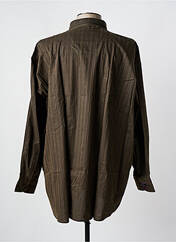 Chemise manches longues marron KING'S ROAD pour homme seconde vue