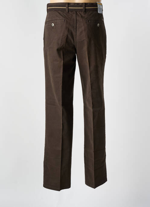 Pantalon droit coupe droite marron PIONIER homme