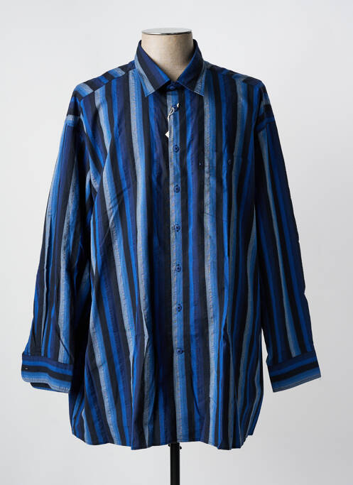 Chemise manches longues bleu KING'S ROAD pour homme