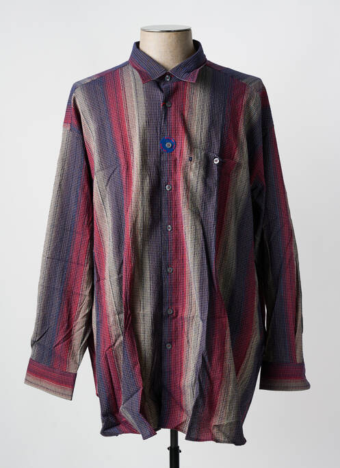Chemise manches longues bleu KING'S ROAD pour homme