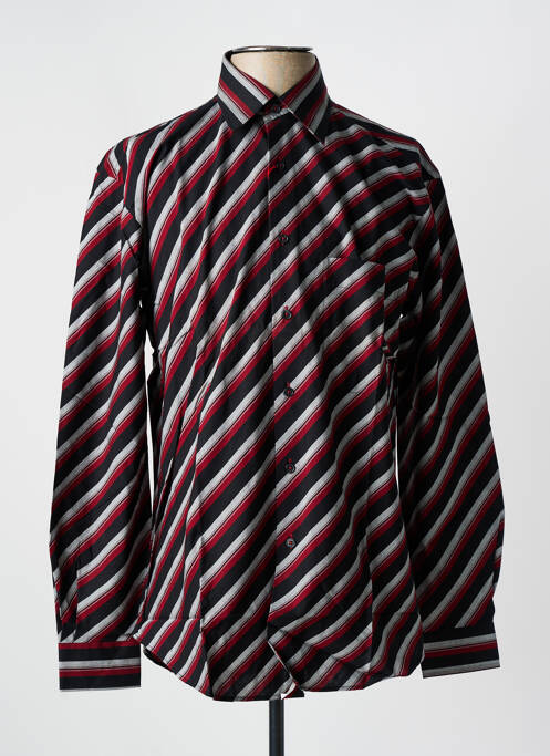 Chemise manches longues noir JUPITER pour homme