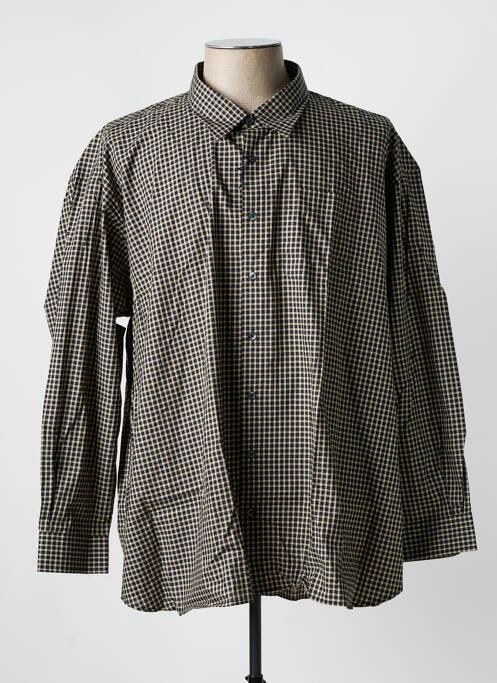 Chemise manches longues noir JUPITER pour homme