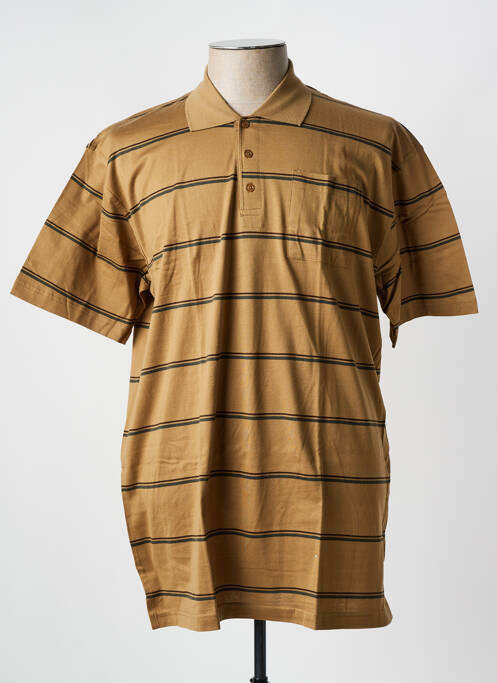 Polo beige LOUIS FASHION pour homme