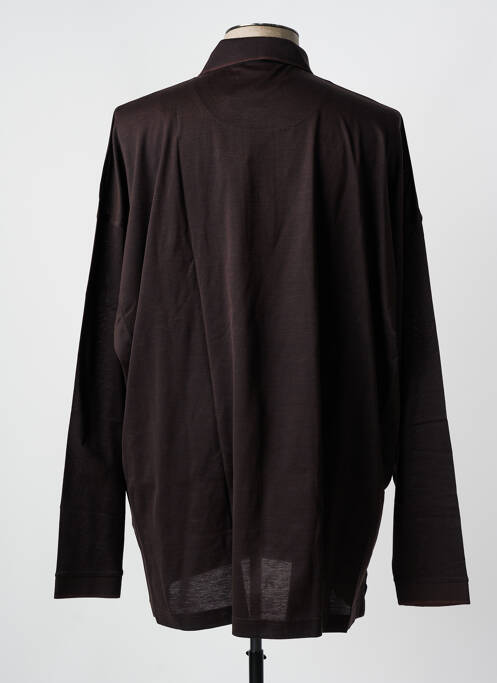 Polo marron GIRAMONDO pour homme