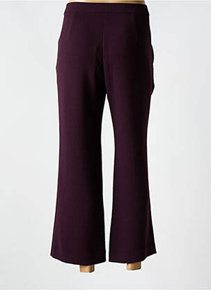 Pantalon 7/8 taille haute taille haute violet MALIPARMI femme