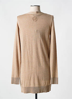 Gilet manches longues stretch marron MALIPARMI femme