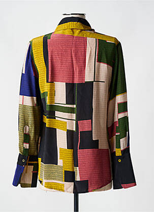 Chemisier tissage crêpe manches longues jaune ATTIC AND BARN femme