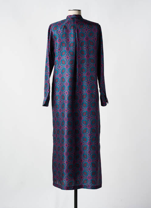 Robe longue manches longues manches longues bleu ROSSO 35 femme