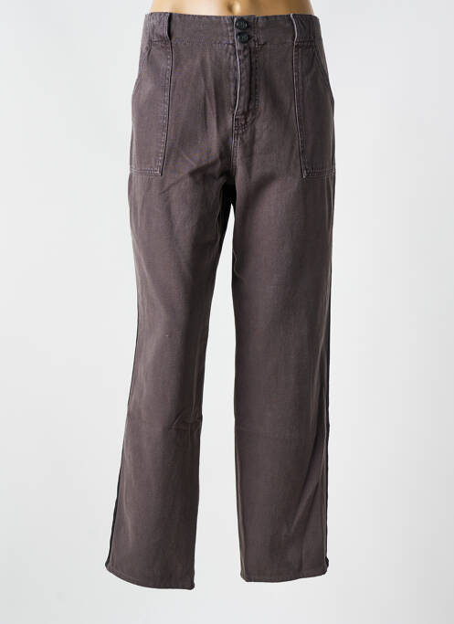 Jeans coupe droite rouge LEON & HARPER pour femme