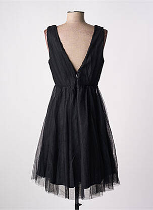 Robe mi-longue sans manche sans manche noir PINK BOOM femme