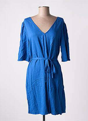 Robe courte manches longues manches longues bleu VILA femme