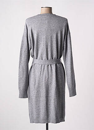 Robe pull tissage chiné manches longues gris VILA femme