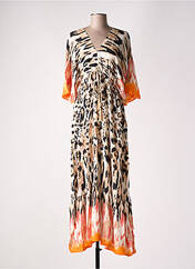 Robe longue orange SORBET pour femme seconde vue