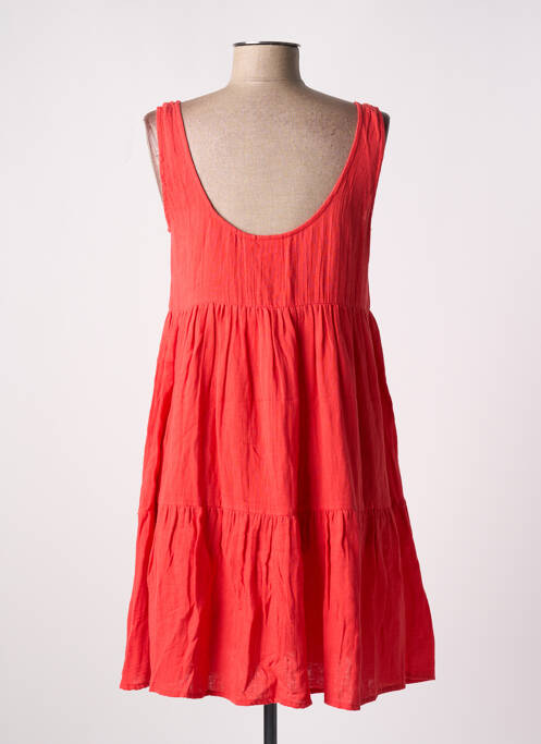 Robe courte sans manche sans manche rouge ICHI femme