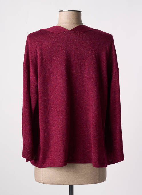 Gilet manches longues manches 3/4 rouge VILA femme