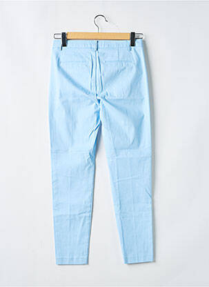 Pantalon slim tissage popeline taille normale bleu B.YOUNG femme