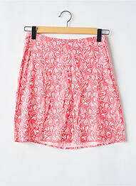 Jupe courte taille normale rouge ICHI femme