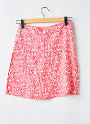 Jupe courte rouge ICHI pour femme seconde vue