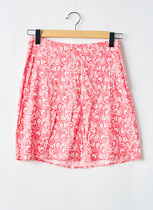 Jupe courte rouge ICHI pour femme