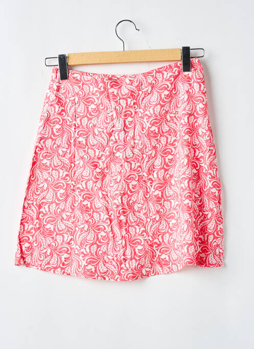 Jupe courte rouge ICHI pour femme