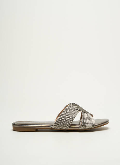 Mules/Sabots argent DEELUXE pour femme