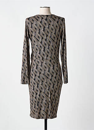 Robe mi-longue manches longues manches longues noir DESIRES femme