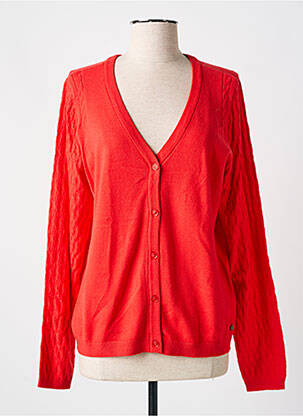 Gilet manches longues stretch rouge CREAM femme
