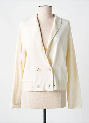 Gilet manches longues stretch beige FRANSA femme