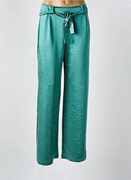 Pantalon large fermeture zip latéral taille normale vert SEE THE MOON femme