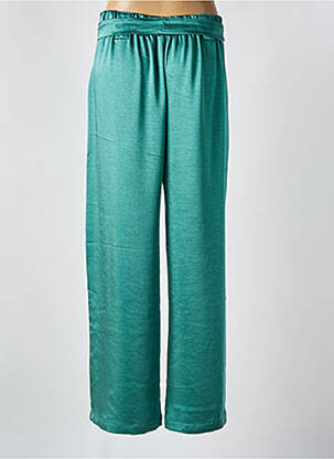 Pantalon large fermeture zip latéral taille normale vert SEE THE MOON femme