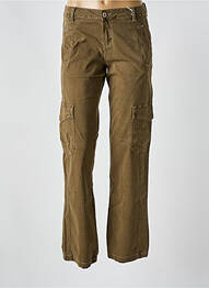 Pantalon cargo coupe droite taille normale vert CREAM femme