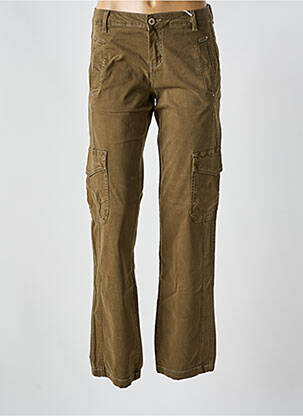 Pantalon cargo coupe droite taille normale vert CREAM femme