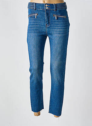 Jeans coupe droite taille haute taille haute bleu C'EST BEAU LA VIE femme
