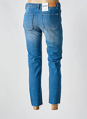 Jeans coupe droite taille haute taille haute bleu C'EST BEAU LA VIE femme