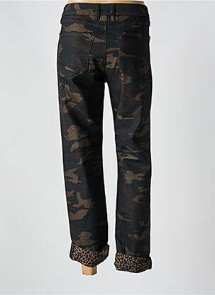 Jeans coupe droite stretch taille normale vert FREEMAN T.PORTER femme