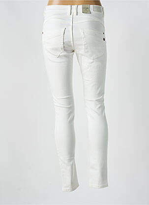 Jeans skinny stretch taille basse blanc CREAM femme