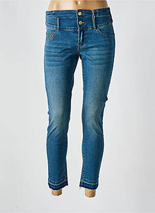 Jeans skinny taille haute taille haute bleu C'EST BEAU LA VIE femme