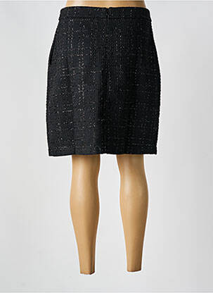 Jupe courte tissage tweed noir CREAM femme